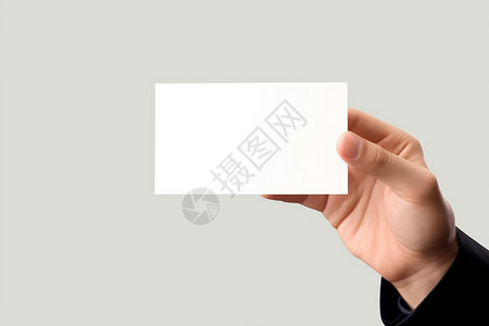 一张空白的商务卡高清图片