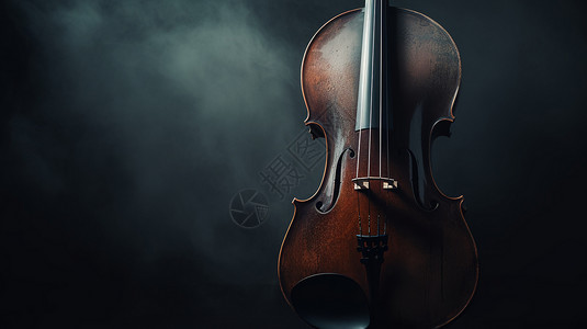 大提琴3D概念图背景图片