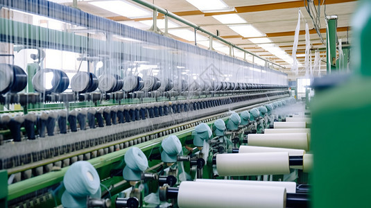 纺织厂工业生产线图片