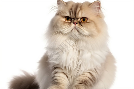 白底素材猫白色背景上的波斯猫背景