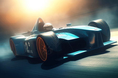 科技感方程式赛车背景图片