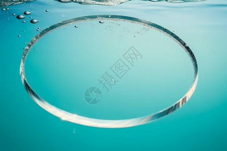 透明圆形结晶水概念图高清图片