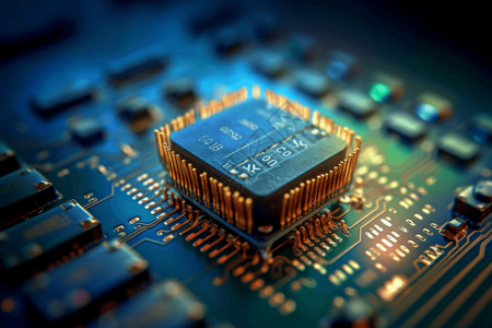 传感器芯片微型传感器的微芯片内的概念图设计图片