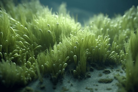 生物质海底的藻类设计图片