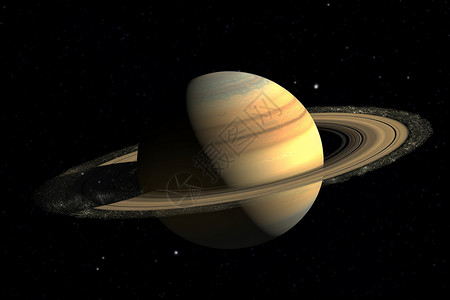 土星的行星模型背景图片