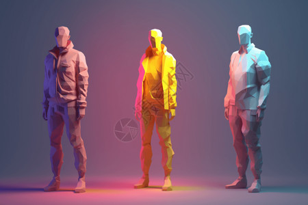 3D概念模型角色背景图片