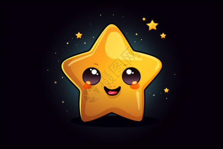 明亮开心的星星背景图片