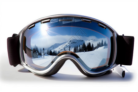 滑雪护目镜背景图片