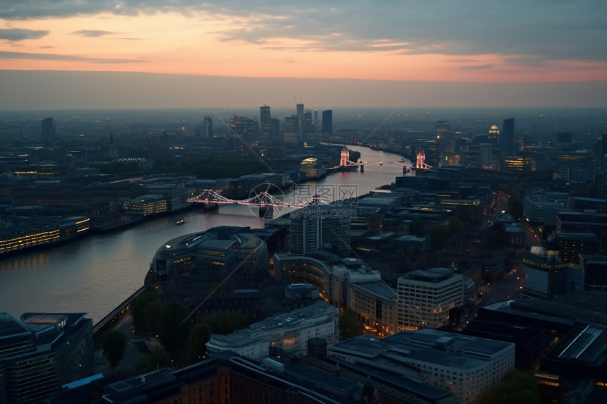 日落时的伦敦建筑图片