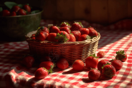 甜甜的草莓图片