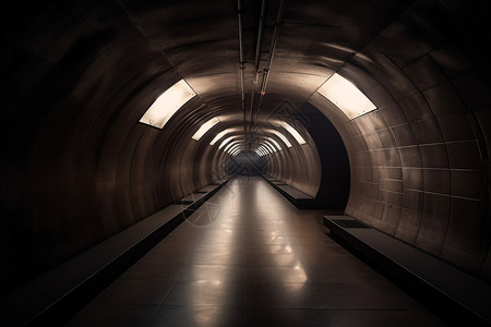 地下长廊式展厅地下隧道建筑设计图片