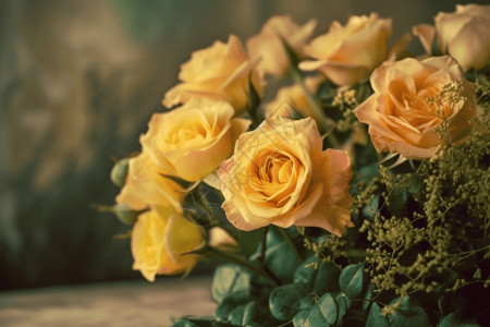 黄色玫瑰花瓣黄色的玫瑰图片背景