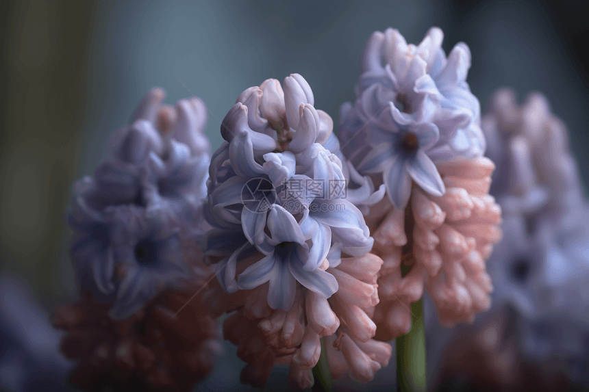 柔和的风信子花朵图片