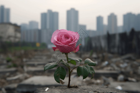 一朵鲜艳的玫瑰高清图片