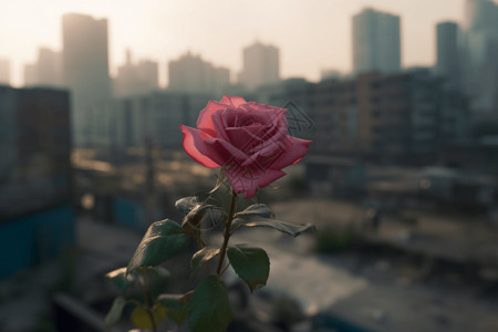 一朵玫瑰花朵图片