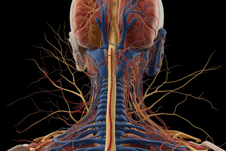心脑血管系统抽象医学大脑神经系统设计图片