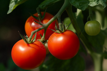 一颗颗红色的西红柿背景图片