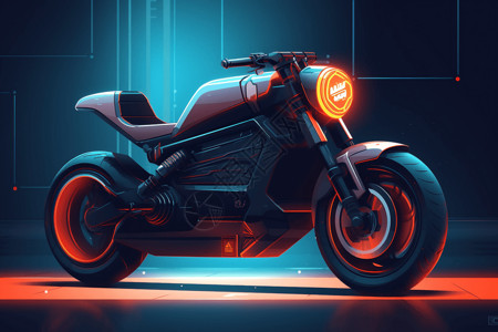 新能源动力摩托车图片