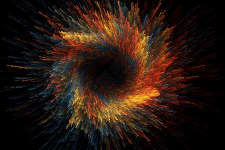 抽象彩色粒子爆炸背景图片