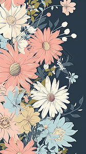 花卉图案背景图片