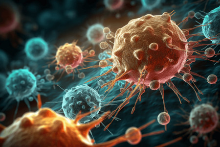可视化癌细胞背景图片