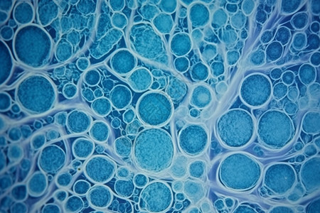 小扁豆植物的蓝色干细胞高清图片