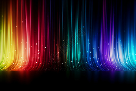 五颜六色的彩虹灯背景高清图片