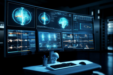 智能坐便科技感人工智能医疗设计图片