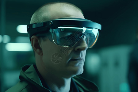 科技医疗VR眼镜背景图片