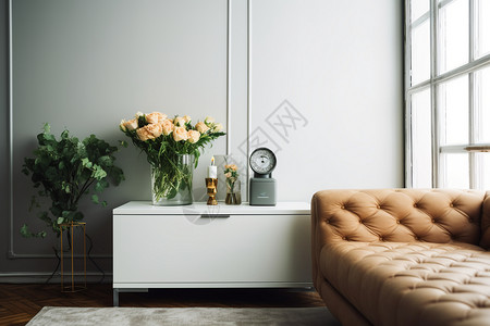 现代风格白色家具图片