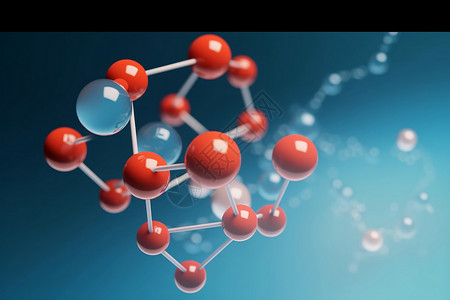 化学分子微观结构图片