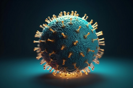 球状病毒概念图背景图片