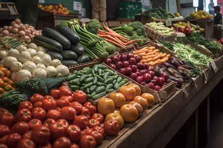 蔬菜农贸市场柜台图片图片