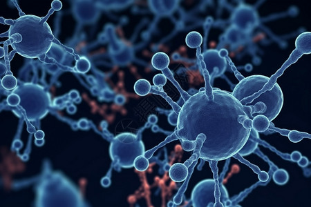 链球菌病毒细胞概念图片