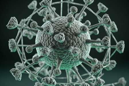 3D病毒场景背景图片