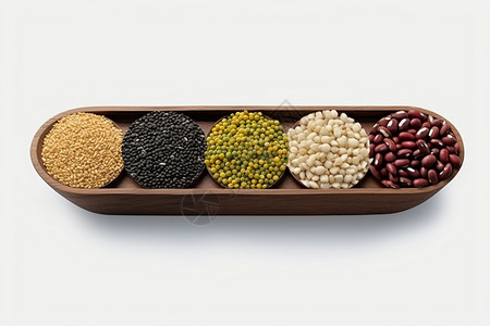 不同品种的豆制品背景图片