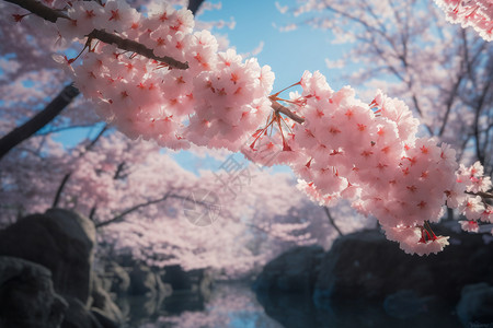 春天绽放的樱花图片