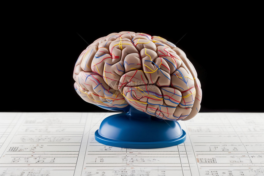 基于脑电图的人脑模型图片