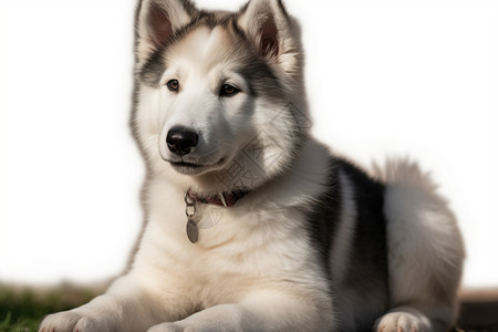 马尔穆特雪橇犬背景图片