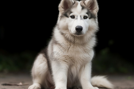 阿拉斯加马尔穆特犬背景图片