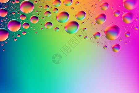 抽象水彩气泡背景背景图片