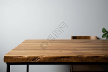 餐桌纹理长方形木桌一角背景