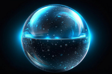汤力水力盾气泡球体设计图片
