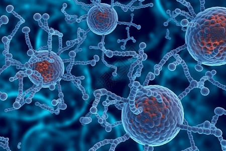 3d链球菌病毒细胞图片