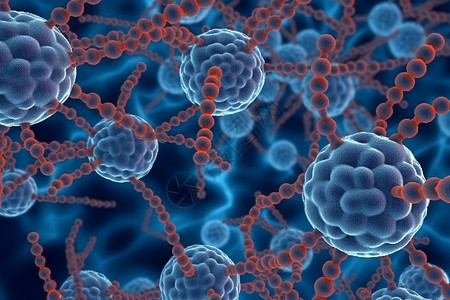 链球菌病毒细胞微观结构图片