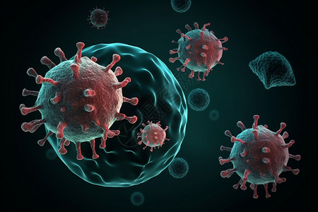 病毒疾病场景细胞背景图片