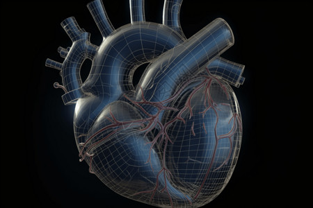 医疗使用心脏的模型背景图片
