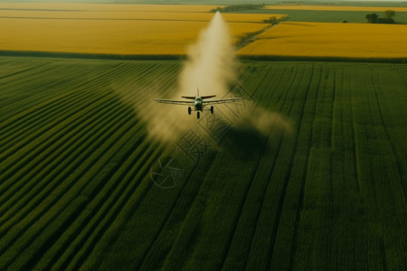无人机喷洒农作物除尘器飞机背景设计图片