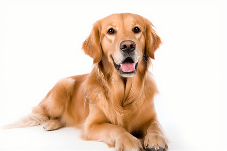 金毛猎犬的肖像背景图片