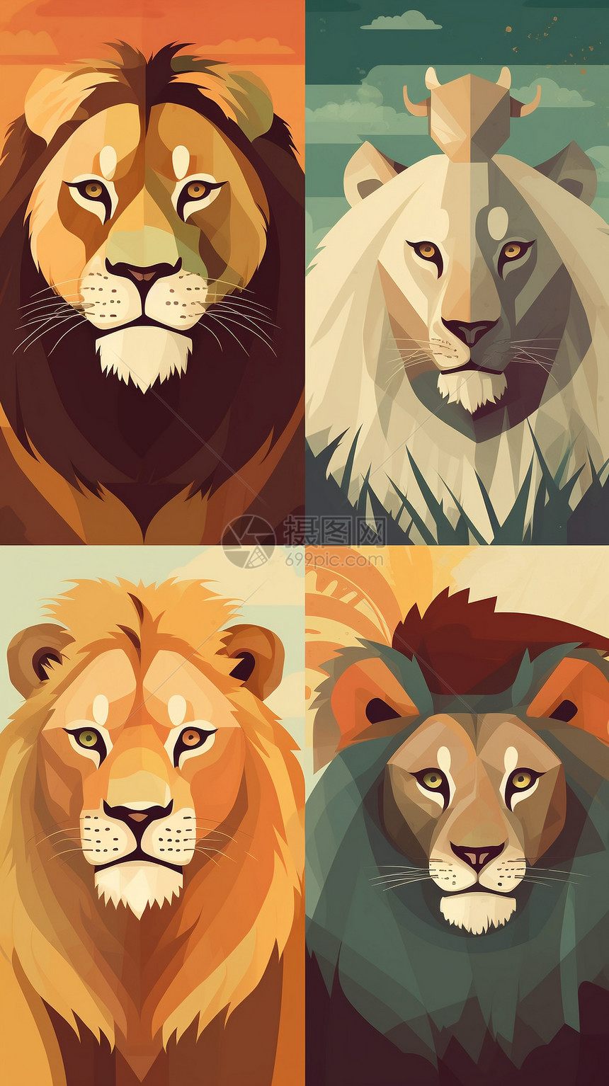 狮子和老虎特征对比图片